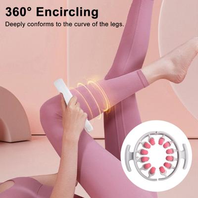 Антицеллюлитный массажный ролик для ног Лимфодренаж Глубокотканная терапия Бедра Руки Спина Плечи Расслабление мышц Массажный инструмент с 12 роликами