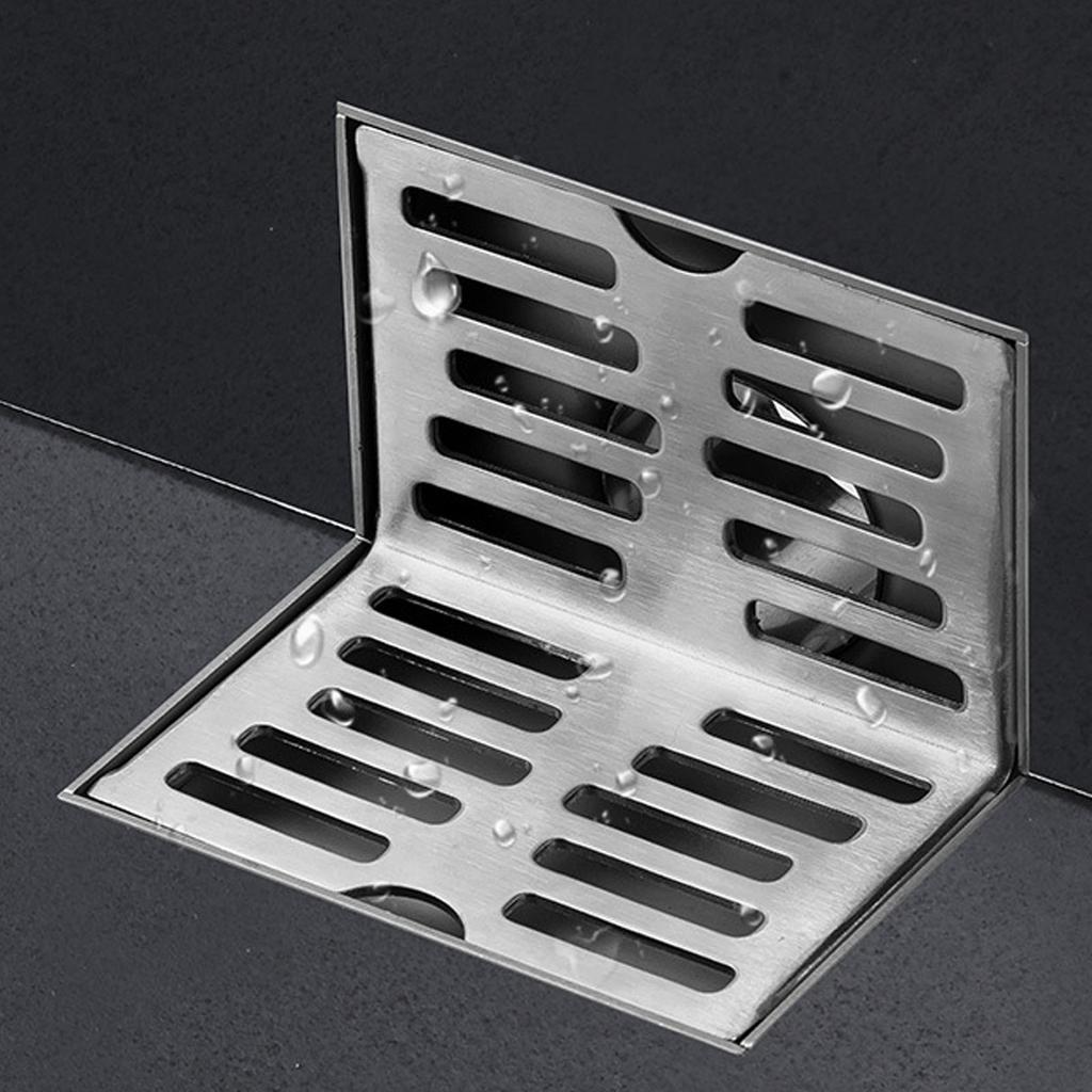 Боковой слив 304 нержавеющая сталь коррозионная стойкость утолщенный L-образный напольный слив для ванной комнаты