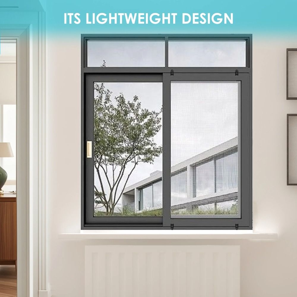 24pcs with Screws Window Screen Clips Offset Design Universal Screen Door Clips Weather Resistant Window Fastening Kit