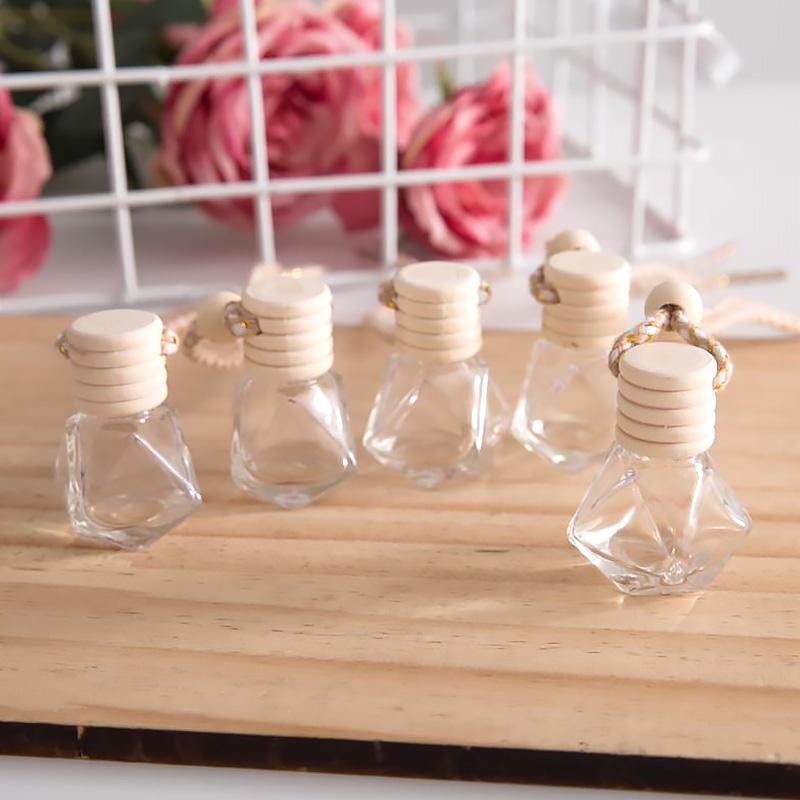 Автомобильные подвески для духов, креативная пустая бутылка, сделай сам, освежитель воздуха, украшение для духов, для эфирных масел, стеклянная подвеска