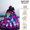 1pc Dairy Cow Printing Lightweight Flannel Blanket, Comfortable and Warm Blanket, for Camping Sofa Bed and Couch Office, Suitable for Gift Bl
