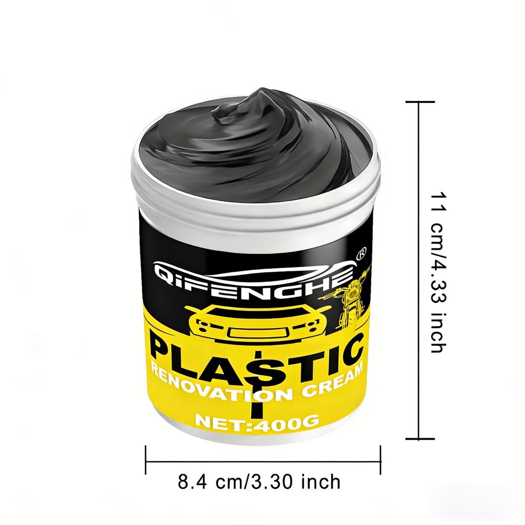 Plastic Renovation Cream Car Interior Exterior Plastic Parts Restorer Blackening Agent for Auto Trim Bumper Dashboard Refurbish