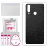 apgo Protective Skin Sticker for the Back Compatible with Vivo U10, Wrap Film, Foil, Vinyl - Pattern Black Honeycomb
