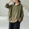 Women Plus Size T-Shirt Hoodie Zipper Tops Loose O-Neck Summer Solid Short Sleeve Shirt