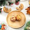 Christmas Tray Xmas Tree Christmas Hat Elk Appetizer Platter Sushi Dishes Salad Sashimi Wooden Shaped Candy Dish Snack Dessert