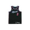 Breathable NBA City Edition Miami Heat Dwyane Wade No. 3 Basketball Jersey Men Basketball Jersey Black AJ4622-013
