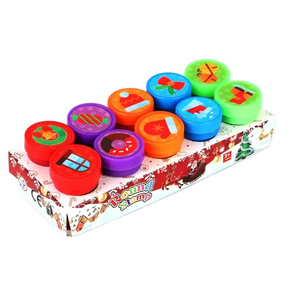 10/12/26Pcs Cartoon Children's Self-stamp Set for Children Treasure Box Prize Birthday Party Gift