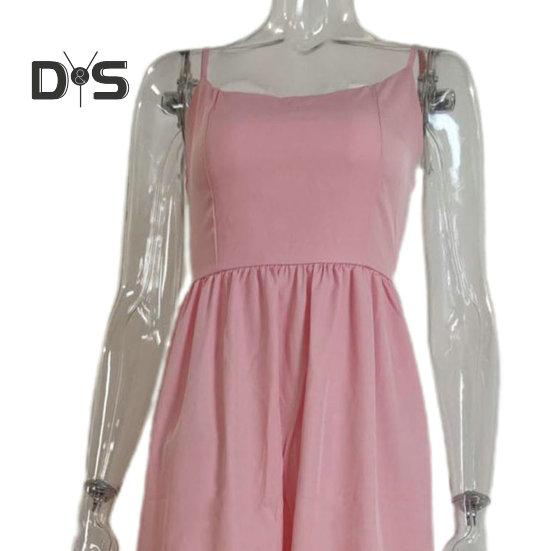 Женское вечернее платье с зауженной талией, без рукавов, с открытой спиной, с глубоким вырезом, плиссированное, А-силуэта, с большим подолом, в стиле принцессы, однотонное платье на бретелях, вечернее, выпускное, миди