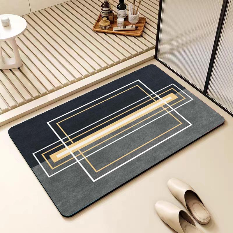 Nordic Simple Diatom Mud Напольный коврик для туалета, ванной комнаты, противоскользящий коврик, впитывающий коврик для двери ванной комнаты