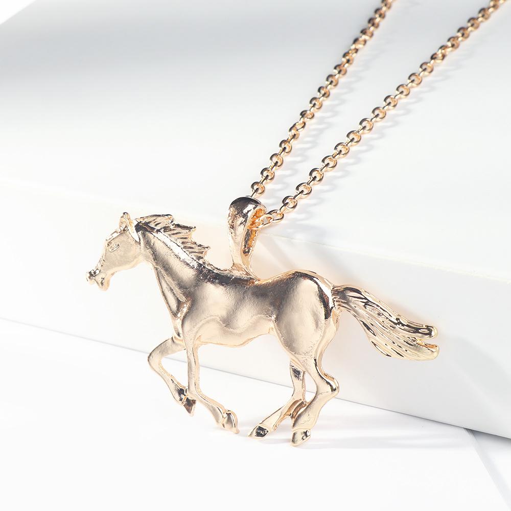 Модные аксессуары Животные Серебро/Золото Ожерелье Пони Ожерелье Лошади Ожерелье Кулон