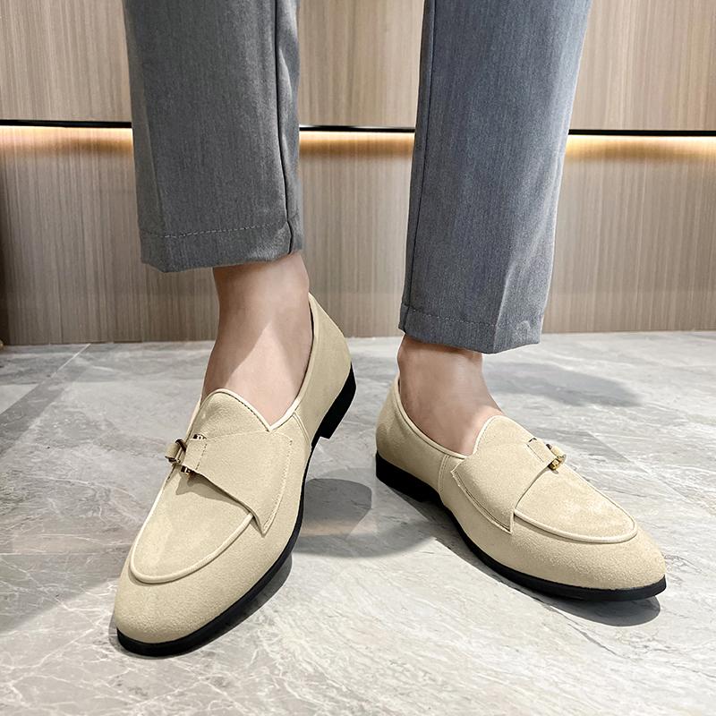 Fashion Casual men's loafers classic fashion designer styles Formal Party Office Outdoor daily couple flat shoes Black Brown 37-48 Hot