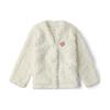 V Neck Velvet Jacket With Dragon Zodiac Pattern Women Outerwear Off-White VN000GPDFS8