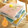 Soft Plush Chair Pads Winter Indoor Warmth Chair Covering Nonslip Comfort Dining Seat Pads Stool Mat Cover for Home Patio Kitchen Office Dorm