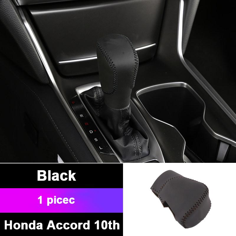 Для Honda Accord 10th 2018 2022, автомобильный рычаг переключения передач, ручка переключения передач, наклейка на головку шестерни, кожаные аксессуары