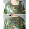 Dimanaf 2025 Summer Women Plus Size Dress Vintage Printing Flower Casual Loose Long Holiday Dress New Oversized
