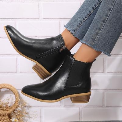 Ботинки Мартин большого размера женские осенне-зимние новые на низком каблуке низкие с боковой молнией короткие ботинки