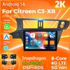 Android 14 Автомобильное радио для Citroen C3-XR 2010 - 2015 Плеер Мультимедиа GPS Навигация Стерео CarPlay Авто Видео BT Головное Устройство DVD