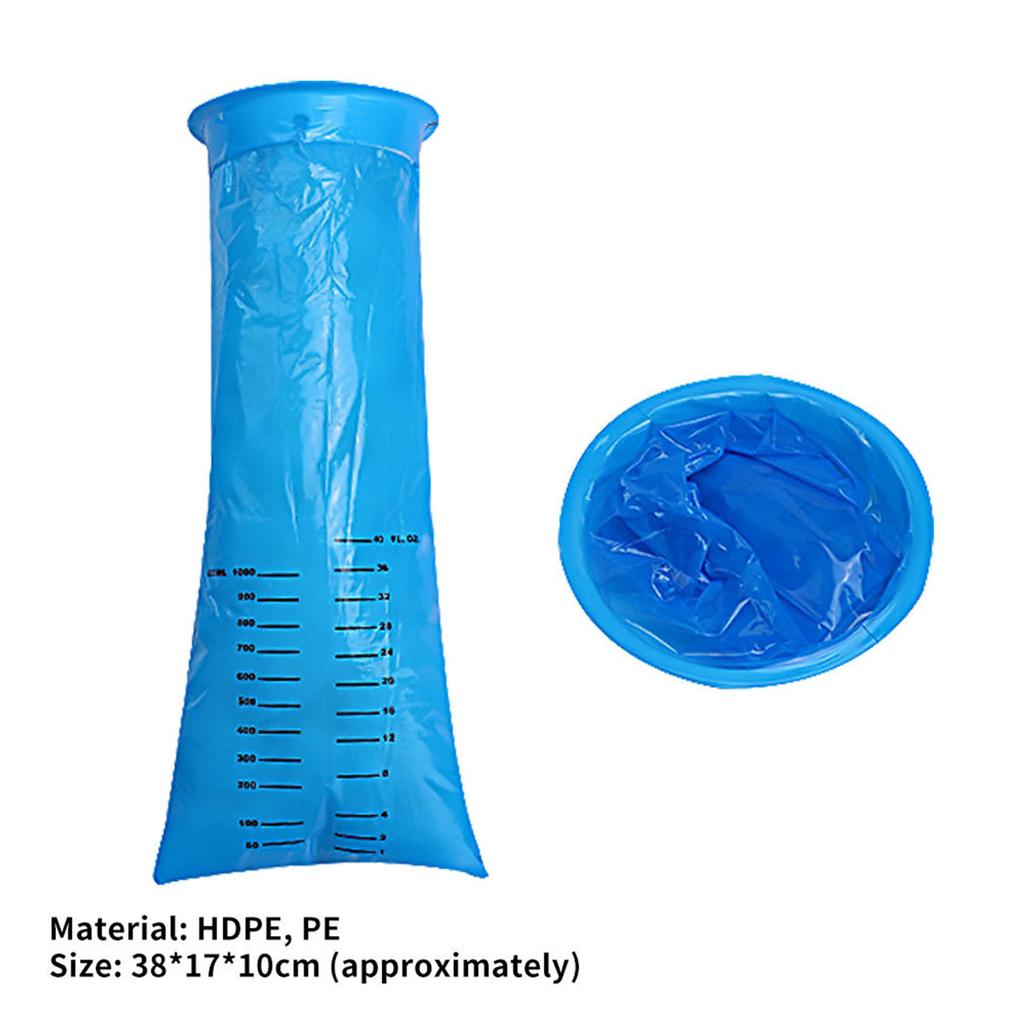 12/25x Одноразовые пакеты для рвоты 1000 мл Пакет для рвоты Устойчивый к протеканию Портативный Пакет для рвоты Пакет от тошноты для детей 1000 мл