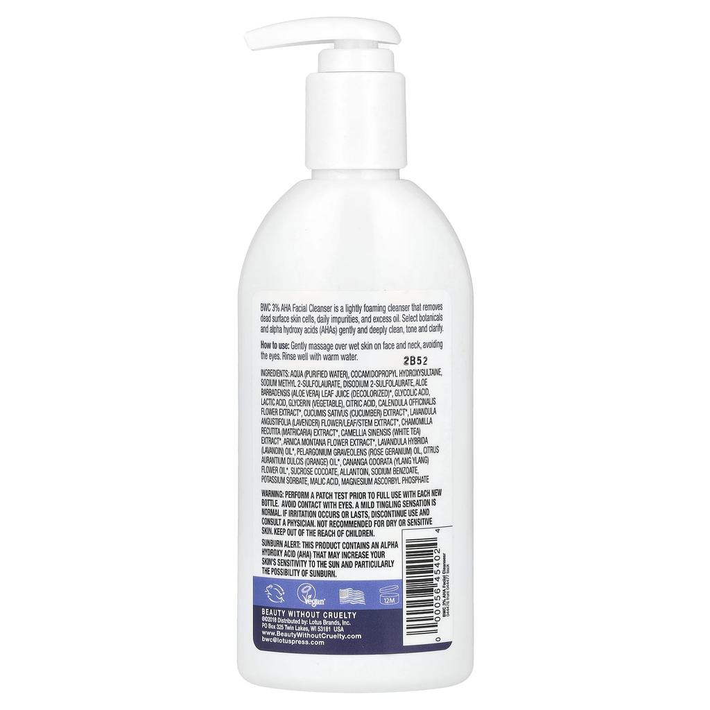 Facial Cleanser, 3% Aha Complex, 250 Ml (8.5 Fl Oz)