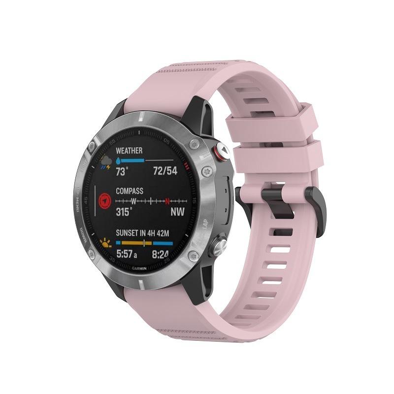 Silicone strap For Garmin Fenix 6 6S 6X 5X 5 5S 3 3HR Forerunner 935 945 Quick Release silicone strap for 26mm 22mm 20mm strap