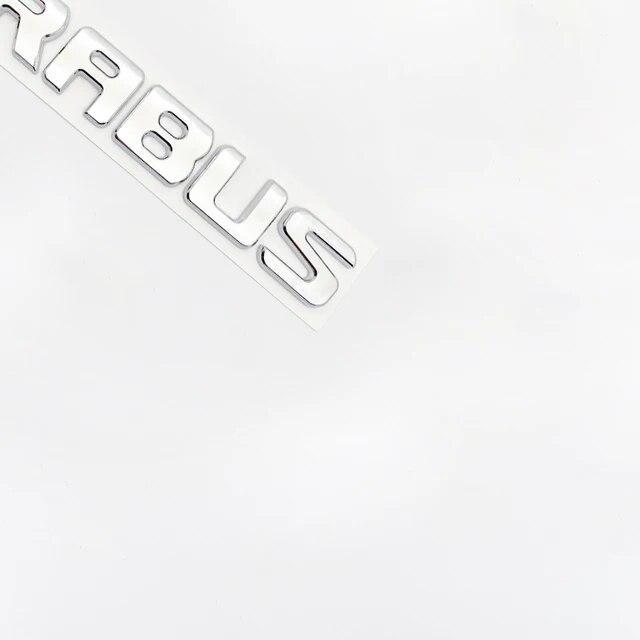 Для Mercedes Benz Brabus C W203 W204 W205 Coupe, значок на багажник автомобиля, логотип, наклейка с буквами B20 B30 D30 450 650, эмблема ABS, хром, серебро