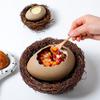 Плетеное из ротанга гнездо для птиц, Искусственный декоративный домик для птиц, Искусственное гнездо для птиц, Домик для птиц, Садовое искусство и поделки на природную тематику, Декорация