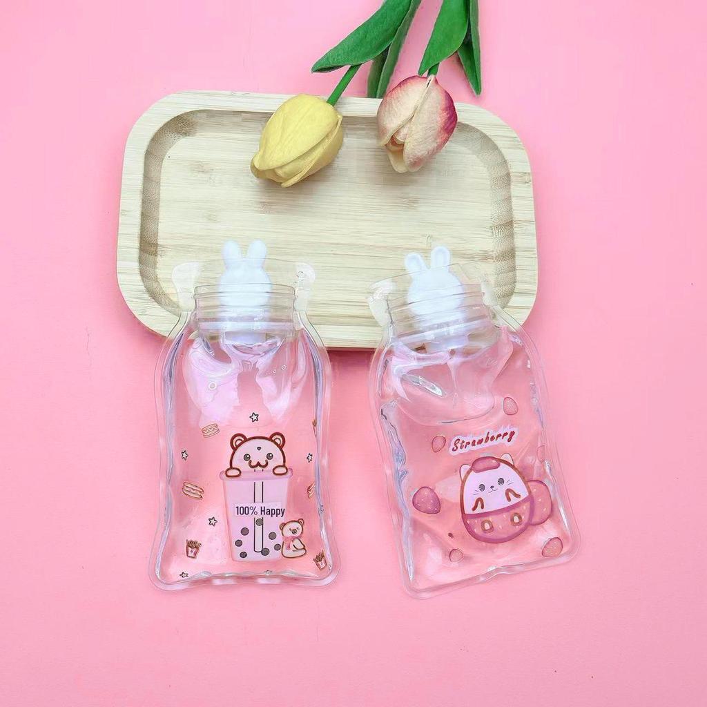 Мини прозрачная грелка с рисунком из мультфильма - ПВХ, симпатичная и теплая для студентов и малышей