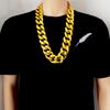 Chain Gold Plated Sweater Chain Punk Thick Chain Necklace Fashion Jewelry Men Exaggerated Necklace