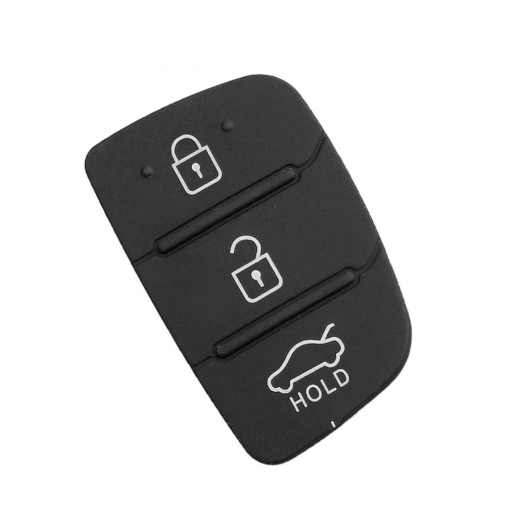 10-50 шт. Мягкая силиконовая накладка на кнопку ключа 3 кнопки для Hyundai I30/I35/Ix20 Solaris Verna для Kia Rio K2/K5 Sportage чехол для ключа