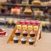Bamboos 4 Layer Dessert Rack With Spacious Shelves For Home Bakery Party Decoration Cake Presentation Stand