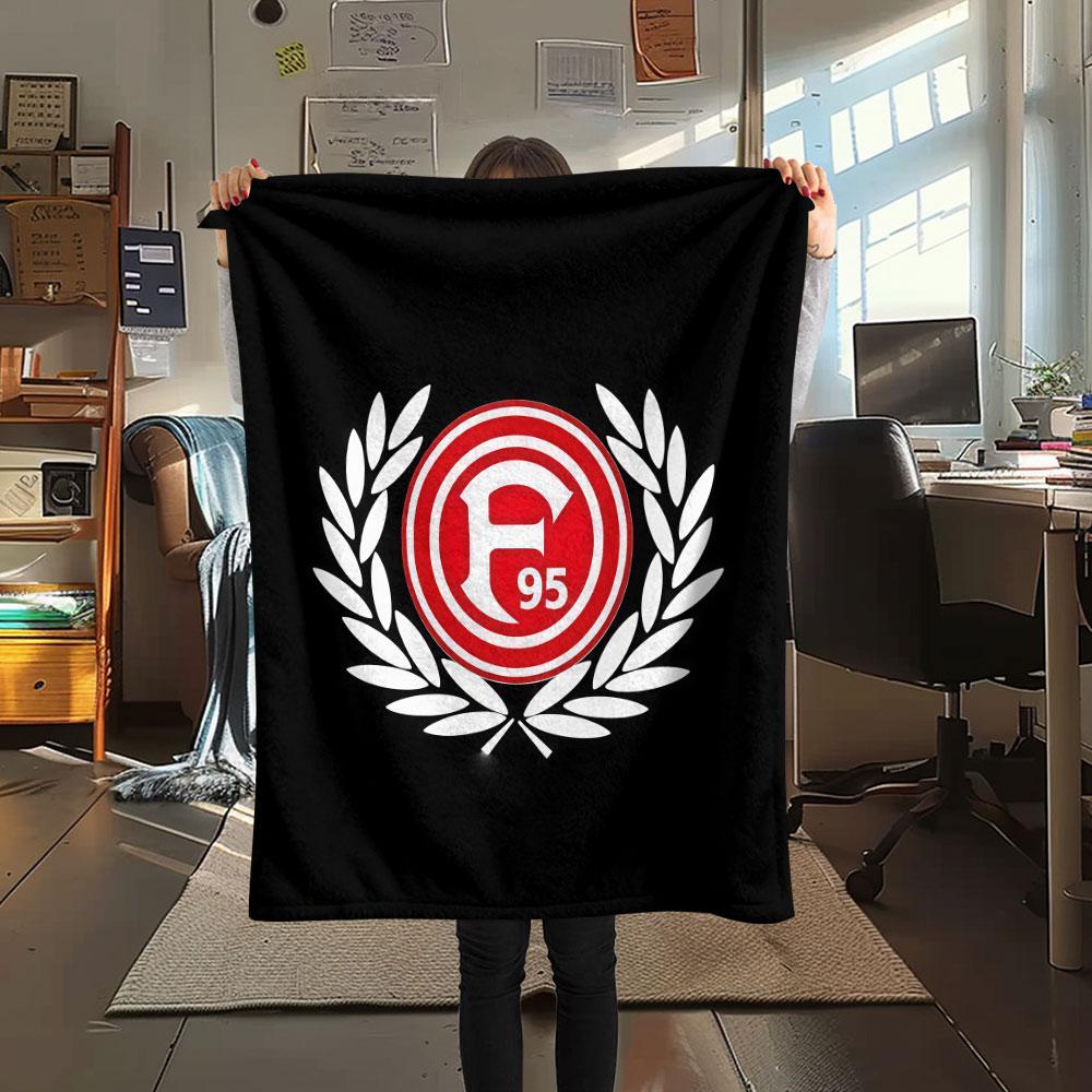 Fortuna Düsseldorf logo FlAannel Blanket, High quality Comfortable for All Seasons, Home Decor, Warmth and Comfort