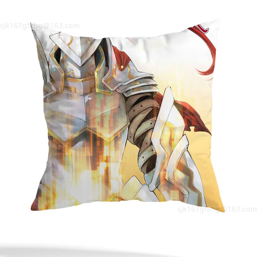Наволочка для подушки из аниме Shangri-La Frontier, противопылевая, с невидимой молнией, из шелковистого короткого плюша, чехол для диванной подушки