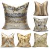 Роскошный золотой чехол на подушку для дивана для гостиной, современная серая наволочка для евро-декора, 20x20, прямоугольный чехол на подушку