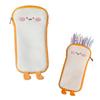 Doyime Pencil Pencil Cute Bread Toast Stuffed Large Pencil Storage Cosmetic Coin Zip Stationery Middle and Elementary School Birthday Gift Case, Case,