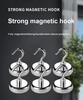 10 шт. прочных магнитных крючков без перфорации, практичных несущих крюков, толстостенное хранилище для домашней кухни