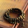 2Pcs Sandalwood Prayer Beads Bracelet Buddha 6mm*108 Prayer Beads Mala Bracelet Necklace