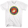 Футболка с белым логотипом USMC Seal для морских пехотинцев США