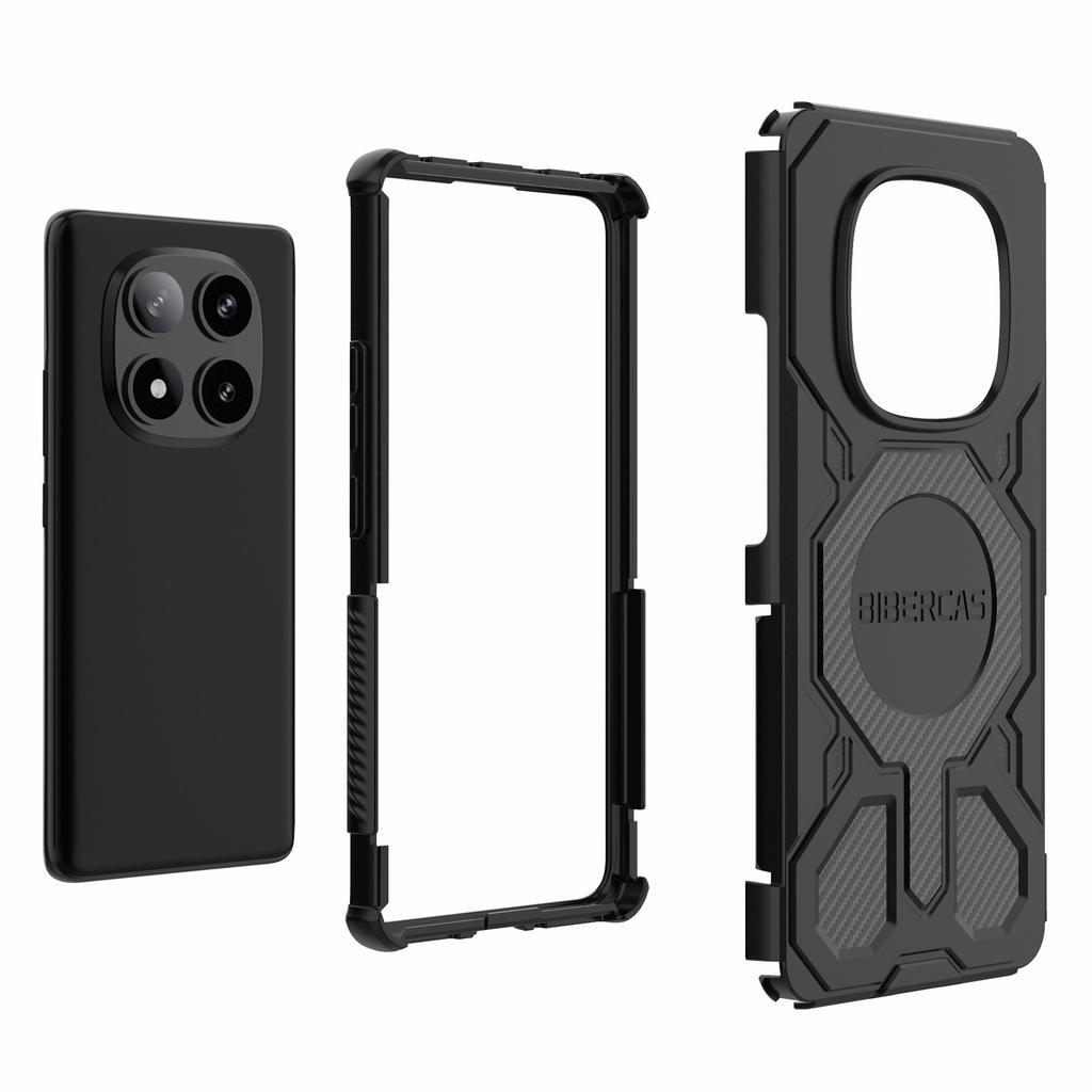 BIBERCAS J-16 Series For Xiaomi Redmi Note 14 Pro 5G Case Compatible with MagSafe Anti Drop TPU+PC Phone Cover