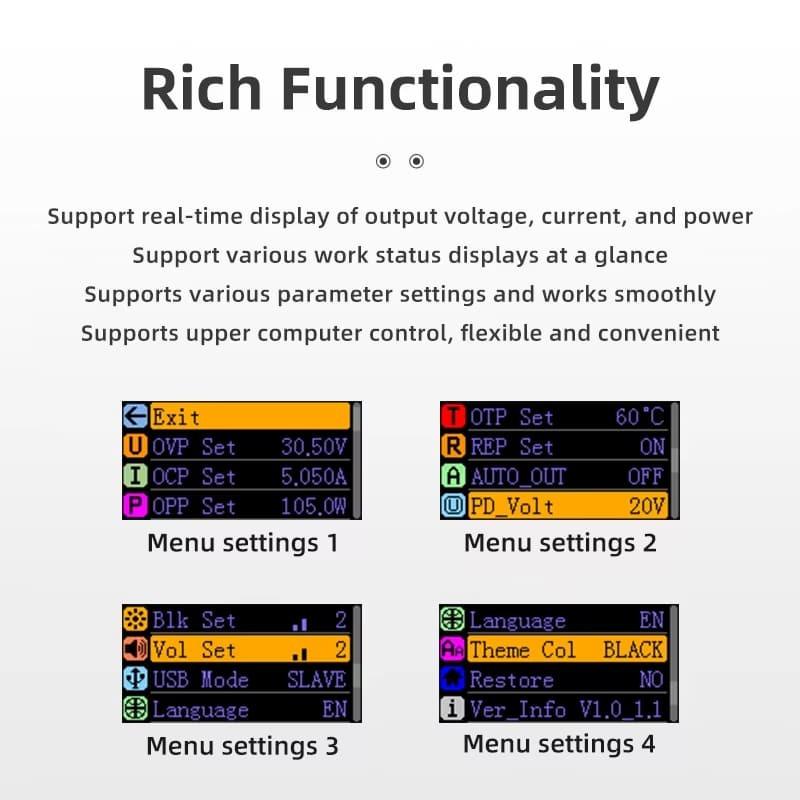 Новый источник питания постоянного тока EU DP100, регулируемый, 30 В, 5 А, лабораторный настольный источник питания, портативный регулятор, импульсный цифровой источник питания