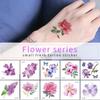 Small Flower Fake Tattoos Wrist Ankle Temporary Tattoos Waterproof But Easy Remove