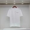 2061 Off-White Summer Men's and Women's Pure Cotton Print Oversized T-shirt Street Wear