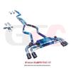 BMW M340I 3.0T Titanium Alloy Quad-Exhaust System for Mid- and Rear-Section Modification: Single-Muffler, Dual-Valve Design.