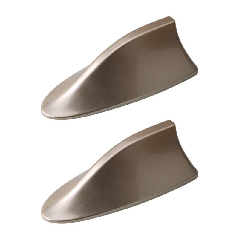 2pcs Car Shark Fin Antenna Cover Base Replacement Radio Signal Aerials Roof Exterior Accessories Decoration Car Styling