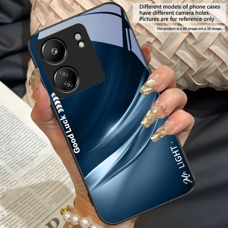 Градиентный нежно-зеленый Для Redmi Note 7 8 9 8T 10 11 12 12S 13 14 Pro Plus 5G 13C 12 14C 5 3 4G Черный чехол для телефона из закаленного стекла
