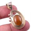 Natural Botswana Agate Gemstone 925 Solid Silver Two Tone Pendant 1.50'' Q1v65