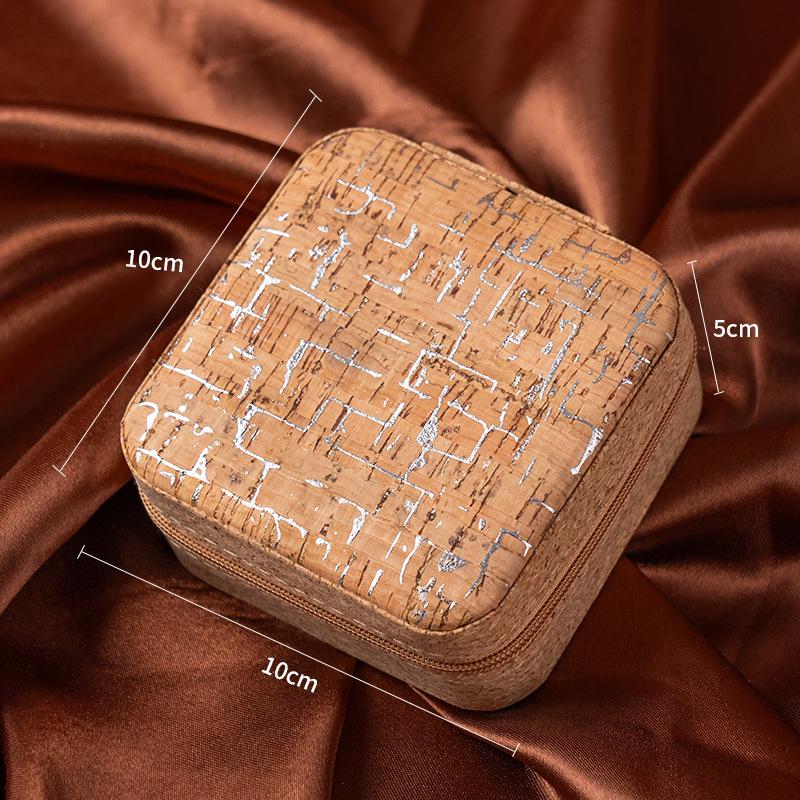 Ретро Легкая Роскошь Портативная Коробка для Хранения Ювелирных Изделий для Колец и Ожерелий