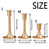 Iron Taper Candle Stand Retro Vintage Candlestick Holder Gold Taper Candle Stick  Home Decoration