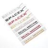 Наклейка с буквами SpaceX для Model 3 X Y S Задняя буква Наклейка Эмблема Аксессуары для автомобиля Наклейки Эмблемы Сплав цинка SPACEX