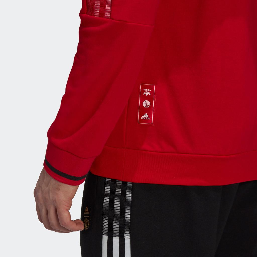 Adidas CNY Series MUFC Crew Neck Sweatshirt Men Sweatshirt Red GK9440