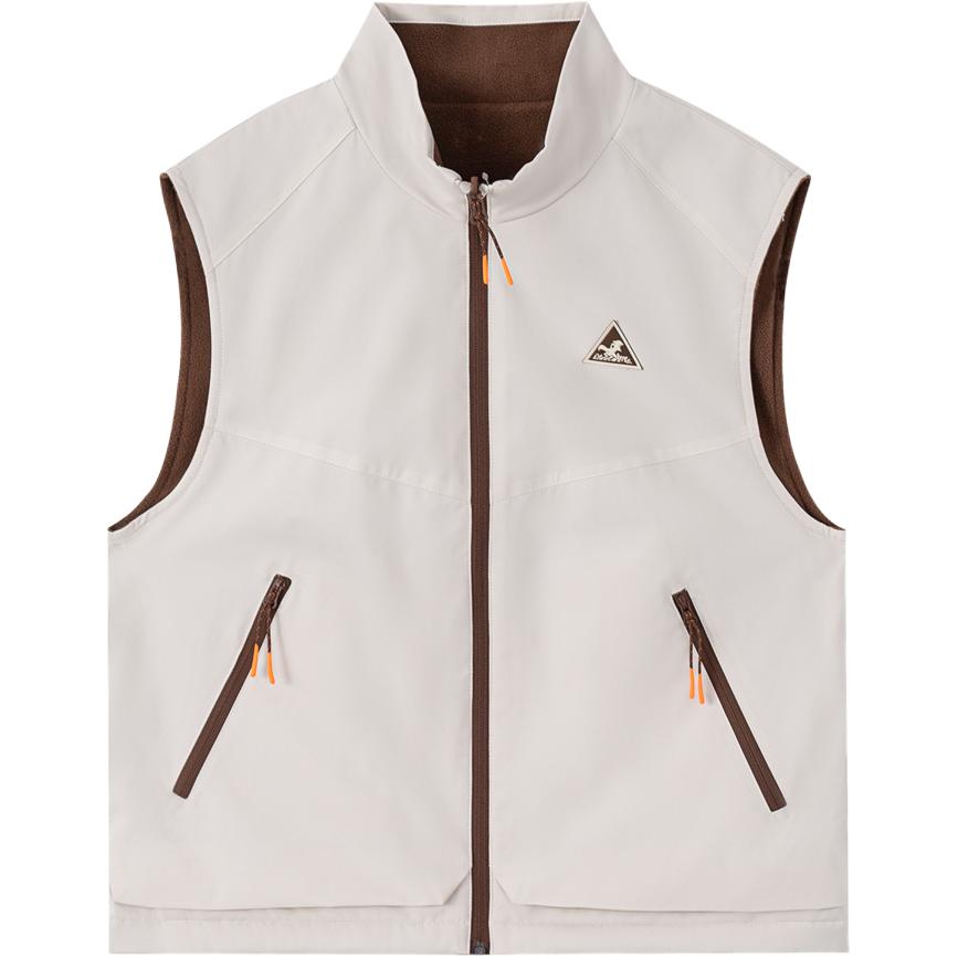 Li Ning Серия Спортивный Тренд Свободный Жилет из Ткани со Стойкой Воротником Женский жилет AMRV038-4